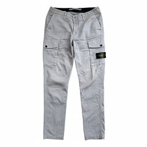 Stone Island Light Gray Cargo Pants for Men